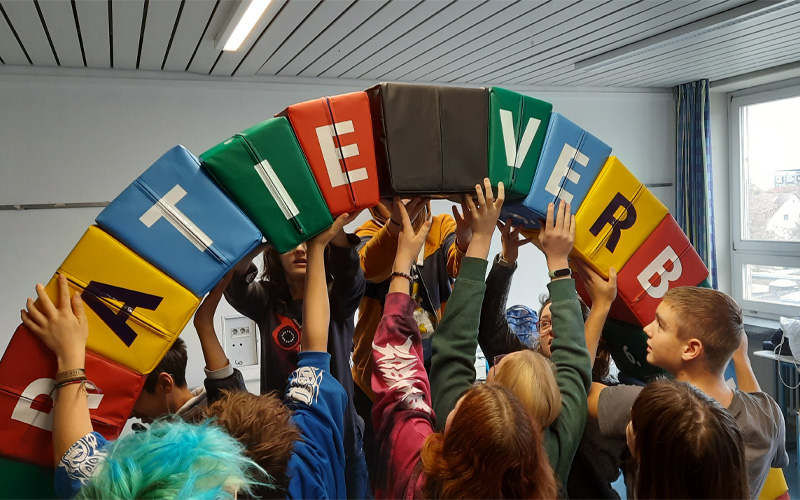 Logo des Demokratiebudget. Es zeigt den Schriftzug 